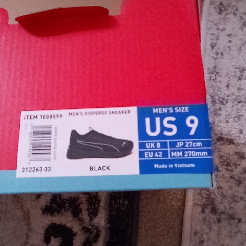 Puma Black Sneakers with White Logo Accents - Picture 2 of 8